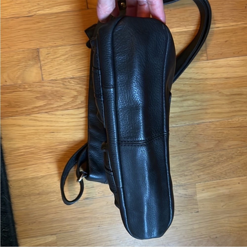 Fossil Black Leather Hobo Bag EUC - Picture 5 of 8